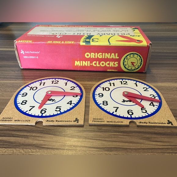 Judy Original Mini-Clocks Learning Tools School Children - Picture 7 of 8